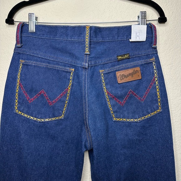 Wrangler Denim - 70s Vintage Wrangler Hand Embroidered Boot Cut Jeans